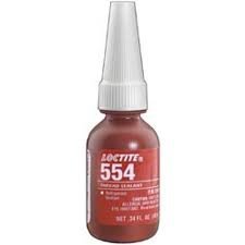 Loctite 554 Thread Sealant, Refrigerant Sealant, 25882, 10 mL Bottle
