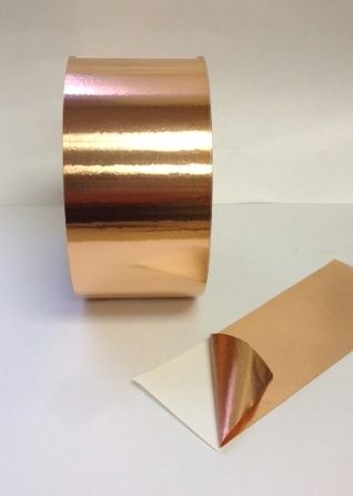 Copper Foil Tape, 1.4 Mil, 24 wide x 60yds.