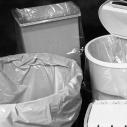 12-16 Gallon White Trash Bags 24x33 1 Mil 200 Bags-2738