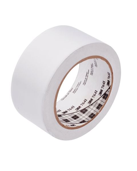 3M&trade; General Purpose Vinyl Tape 764, White, 3 in x 36 yd, 5 mil, 12 rolls
per case