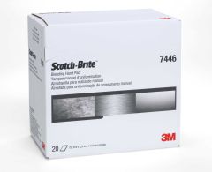 Scotch-Brite™ Blending Hand Pad 7446, 6 in x 9 in, S MED, 20 pads per
box, 2 boxes per case