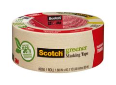 Scotch® Greener Masking Tape for Performance Painting, 2050-48A, 1.88 in x 60.1 yd (48 mm x 55 m)