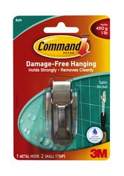 Command™ Modern Reflections Small Hook with Water-Resistant Strips MR01-SN-BES