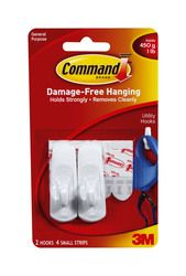 Command™ Small Utility Hooks 17002