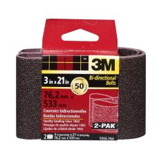3M™ Sanding Belt, 9266NA-2, 3 in x 21 in, Coarse, 50 grit, 2pk