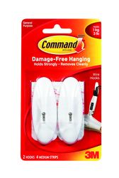 Command™ Wire Hooks 17068ES, Medium, White