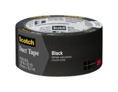 Scotch® Black Duct Tape 1020-BLK-A 1.88 in x 20 yd (48 mm x 18.2 m)