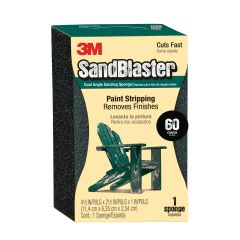 3M™ SandBlaster™ EDGE DETAILING Sanding Sponge, 9558 ,60 grit, 4 1/2 in x 2 1/2 x 1 in, 1/pk
