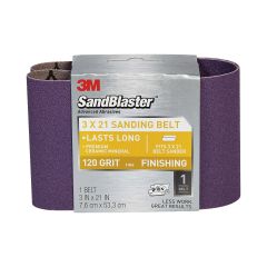 3M™ SandBlaster™ Sanding Belts 9191NA 3 in x 21 in