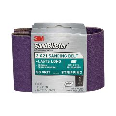 3M™ SandBlaster™ Sanding Belts 9193NA 3 in x 21 in
