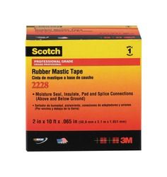 Scotch® 2228 Rubber Mastic Electrical Tape 50727-BA-5, 1 in x 10 ft x 0.065 in (25, 4 mm x 3, 02 m x 1, 65 mm)