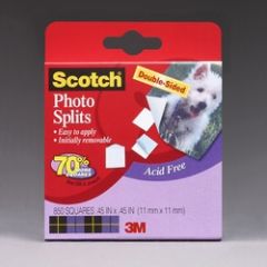 Scotch® Adhesive Squares 009-850-CFT, 850 squares/pack
