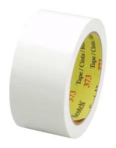 Scotch® Box Sealing Tape 373, White, 288 mm x 914 m, 1 per case