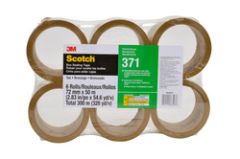 Scotch® Box Sealing Tape 371, Tan, 72 mm x 50 m, 24 per case (6
rolls/pack 4 packs/case), Conveniently Packaged
