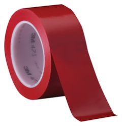 3M™ Vinyl Tape 471, Red, 1 in x 36 yd, 5.2 mil, 36 rolls per case,
Individually Wrapped Conveniently Packaged