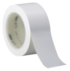 3M™ Vinyl Tape 471, White, 3 in x 36 yd, 5.2 mil, 12 rolls per case,
Individually Wrapped Conveniently Packaged