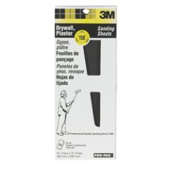 3M™ Pro-Pak™ Drywall Sanding Sheet 99431NA, 4.1875 in x 11.25 in, 25 sht pk, 150C Grit