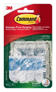 Command™ Outdoor Light Clips 17017CLR-AWES