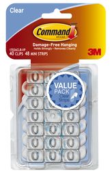Command™ Clear Decorating Clips Value Pack 17026CLR-40ES