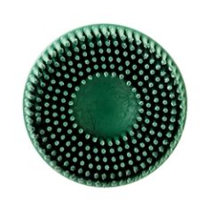 Scotch-Brite™ Roloc™ Bristle Disc, RD-ZB, 50, TR, Green, 3 in x 5/8 in,
Tapered, 10 per inner, 40 per case