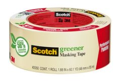 Scotch® Greener Masking Tape for Performance Painting, 2050-72A, 2.82 in x 60.1 yd (72 mm x 55 m)