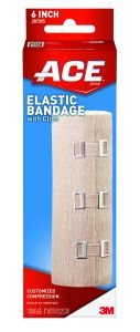 ACE™ Brand Elastic Bandage w/clips 207315, 6 in
