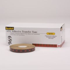 Scotch® ATG Adhesive Transfer Tape 969, Clear, 1/4 in x 18 yd, 5 mil, 12
rolls per inner, 6 inners per case