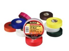 Scotch® Vinyl Color Coding Electrical Tape 35, 1/2 in x 20 ft, White, 10
rolls/carton, 100 rolls/Case
