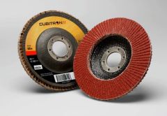 3M™ Cubitron™ II Flap Disc 967A, T29, 4-1/2 in x 7/8 in, 60+ Y-weight,
10 per case