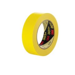 3M™ Performance Yellow Masking Tape 301+, 18 mm x 55 m, 6.3 mil, 48 per
case
