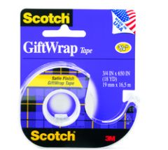 Scotch® GiftWrap Tape 15, 3/4 in x 650 in Roll in Dispenser