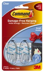 Command™ Small Clear Hooks 17092CLR-ES