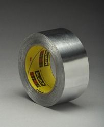 3M™ High Temperature Aluminum Foil Tape 433L, Silver, 12 in x 60 yd, 3.5 mil, 1 roll per case