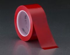 3M™ Vinyl Tape 471, Red, 16 in x 36 yd, 5.2 mil, 4 rolls per case