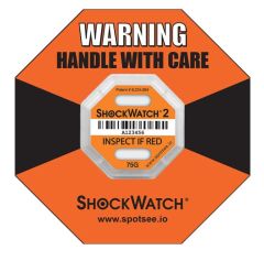 ShockWatch 2 - 75G  -Serialized, includes framing label