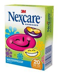 Nexcare™ Tattoo™ Waterproof Bandages, Cool Collection, 594-20, 20 ct. One Size