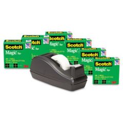 Scotch® Magic™ Tape Deal 810C40BK 3/4 in x 1000 in 6pk w/C-40 Black Dispenser