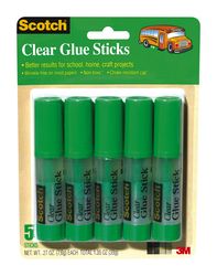 Scotch® Wrinkle Free Glue Stick, 6008CGS-5, .27 oz, 5-Pack
