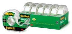 Scotch® Magic™ Tape 6122MP, 3/4 in x 650 in 6 Pack