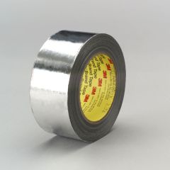 3M™ High Temperature Aluminum Foil/Glass Cloth Tape 363, Silver, 18 in x 36 yd, 1 per case