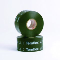 3M™ Temflex™ Vinyl Corrosion Protection Tape 1100, Unprinted, 2 in x 100 ft, Black, 24 rolls/case, BULK