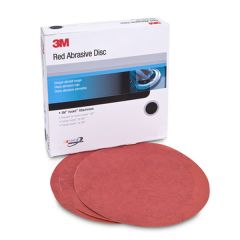 3M™ Red Abrasive Hookit™ Disc, 01218, 6 in, P400 grade, 50 discs per carton, 6 cartons per case