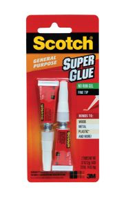 Scotch® Super Glue Gel AD112T, .07 oz, 2-Pack