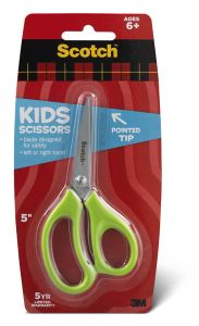 Scotch™ Kids 5 inch Scissors 1441P, Pointed, 6+, 6/Inner, 6 Inners/Case, 36/1
