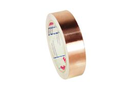 3M™ EMI Copper Foil Shielding Tape 1182, Double Coated, 1 in x 18 yd (25.40 mm x 16.5 m), 9 per case