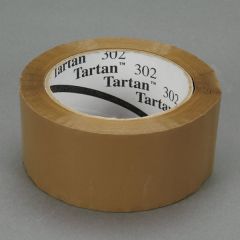 Tartan™ Box Sealing Tape 302 Tan, 48 mm x 100 m, 36 rolls per case Bulk, CONTAINER DIRECT ONLY