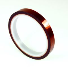 3M™ Polyimide Film Electrical Tape 92-AMBER-1/4"X36YD, Amber, Silicone Adhesive, 1 mil film, 1/4 in x 36 yd (6,35 mm x 33 m), 36 per case