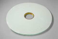 3M™ Double Coated Urethane Foam Tape 4008, Off White, 1/4 in x 36 yd,
125 mil, 36 rolls per case