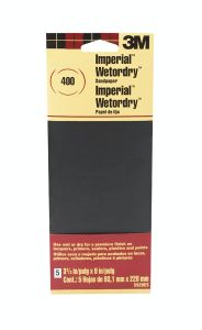 3M™ Imperial™ Wetordry™ Sandpaper, 5920ES, 3.66 X 9 in, 400 grit, 5 sheets/pk, 12 pks/case