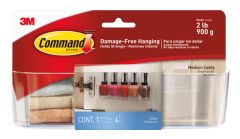 Command™ Clear Medium Caddy with Clear Strips HOM14CLR-CABES